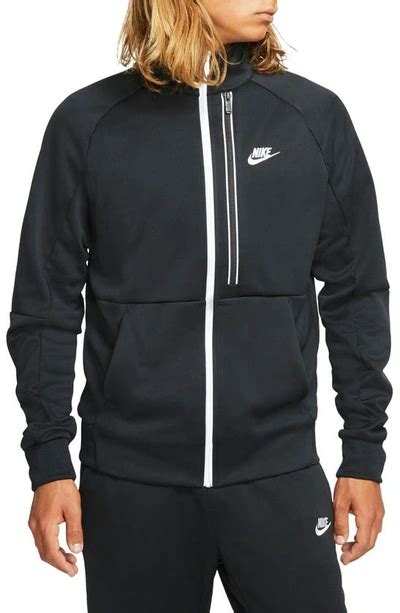 Nike Tribute N98 polyknit track jacket in black 